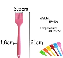 Silicone Cooking Brush Premium Quality Non Stick Silicone Perfect for BBQ Grilling and Baking, 21 cm, Silicone Flat Pastry Brushnbsp;nbsp;(Pack of 2)-thumb2