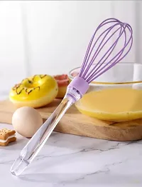 Whisker/ Beater/ Egg Whisk (Size-30cm) with Acrylic Handle Silicone Balloon Whisk-thumb2