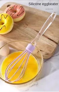 Whisker/ Beater/ Egg Whisk (Size-30cm) with Acrylic Handle Silicone Balloon Whisk-thumb3