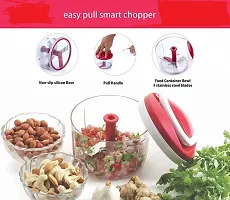 MobFest Hand Chopper With Stainless Steel Blade, Quick Dry Fruit Cutter Vegetable  Fruit Cutter Fruit Slicer-thumb2