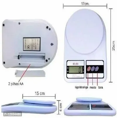 MobFest? Electronic Digital 10 Kg Weight Scale Lcd Kitchen Weight Scale Machine Measure for measuring fruits,Spice,Food,Vegetable Weighing Scale&nbsp;&nbsp;(White)-thumb5