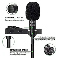Mobfest Condenser Dynamic Lapel Lavalier Microphone for Vocal Recording - Mini Metal Collar Clip Microphone-thumb2