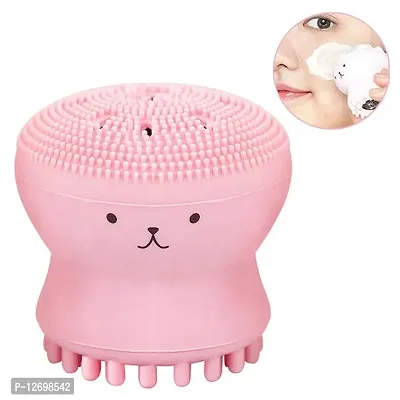 MobFest? Super Soft Silicone Face Wash Cleanser Brush Massage Exfoliate Facial Cleansing Octopus Face Washing Brush-thumb0