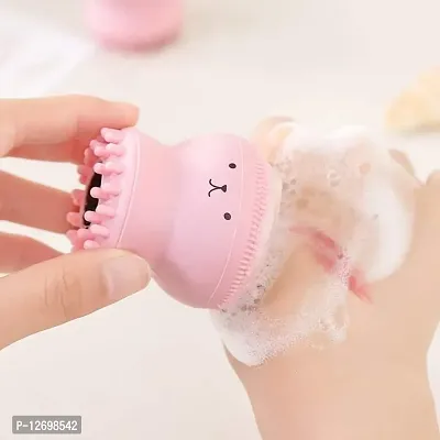 MobFest? Super Soft Silicone Face Wash Cleanser Brush Massage Exfoliate Facial Cleansing Octopus Face Washing Brush-thumb4