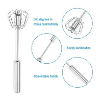 MobFest Stainless Steel Balloon Shape Wire Whisk, Egg Beater, Kitchen Tool for Stirring, Mixing, Whisker - 12 Inch-thumb4