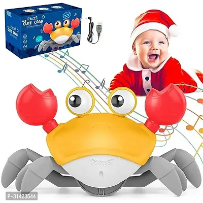 Crawling Crab Baby Musical Kids Toy with Led Lights and Rechargeable Battery