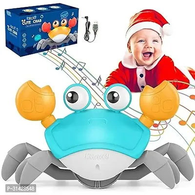 Crawling Crab Baby Musical Kids Toy with Led Lights and Rechargeable Battery-thumb0