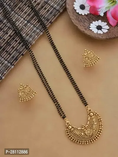 Designer Golden Alloy Jewellery Set For Women-thumb0