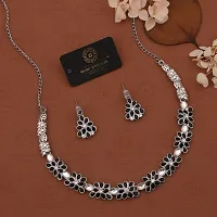 Traditional Silver Plated Jewellery Set For Women-thumb2