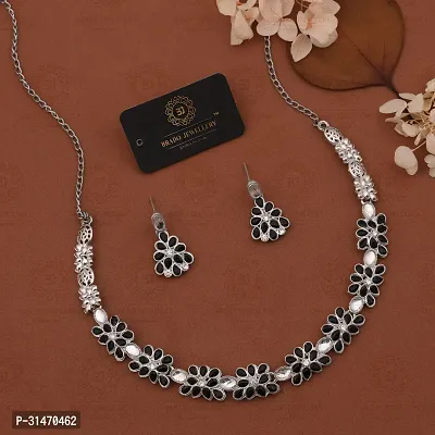 Traditional Silver Plated Jewellery Set For Women-thumb3