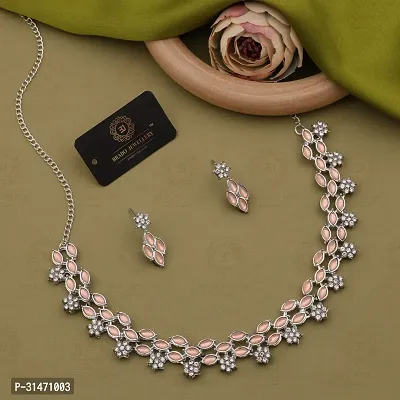 Traditional Silver Plated Jewellery Set For Women-thumb4