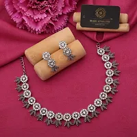 Traditional Silver Plated Jewellery Set For Women-thumb2