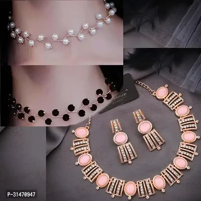 Stylish Women Jewellery Set Combo Of 3-thumb0