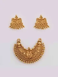 Designer Golden Alloy Jewellery Set For Women-thumb2