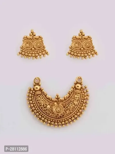 Designer Golden Alloy Jewellery Set For Women-thumb3