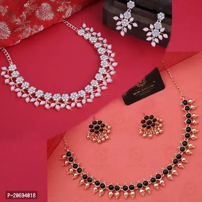 Stylish Alloy Jewellery Set For Women- Set Of 2-thumb0