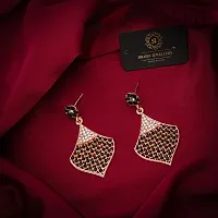 Elegant Brass American Diamond Earrings For Women-thumb1