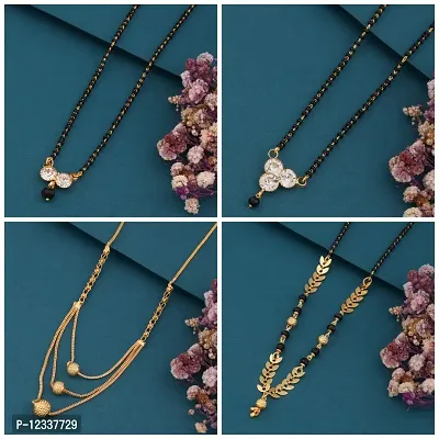 New Stylish Pack Of 4 Combo Women Mangalsutra Set-thumb0