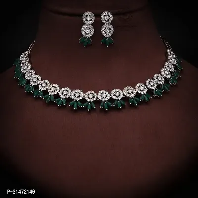 Traditional Silver Plated Jewellery Set For Women