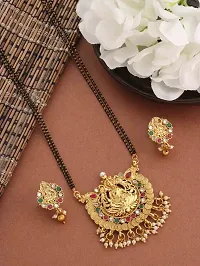 Designer Golden Alloy Jewellery Set For Women-thumb1