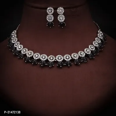 Traditional Silver Plated Jewellery Set For Women