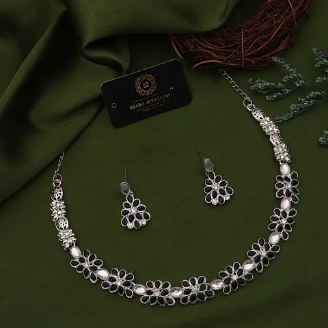 New l Necklace Jewellery Set with Earrings for Women and girls