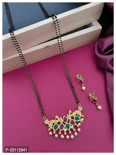 Designer Golden Alloy Jewellery Set For Women