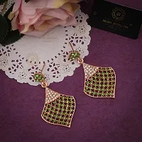 Elegant Brass American Diamond Earrings For Women-thumb3