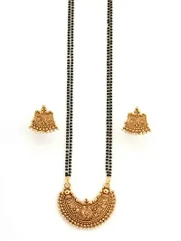 Designer Golden Alloy Jewellery Set For Women-thumb1