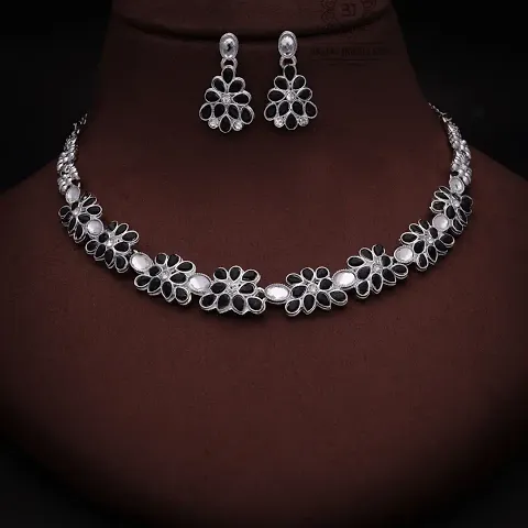 New l Necklace Jewellery Set with Earrings for Women and girls