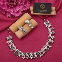 Traditional Silver Plated Jewellery Set For Women-thumb1