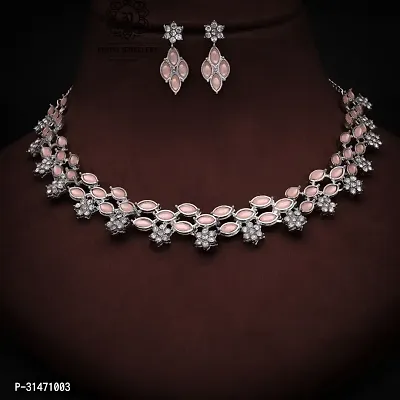 Traditional Silver Plated Jewellery Set For Women