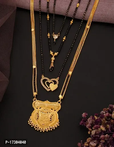 New Stylish Pack Of 4 Combo Women Mangalsutra Set-thumb0