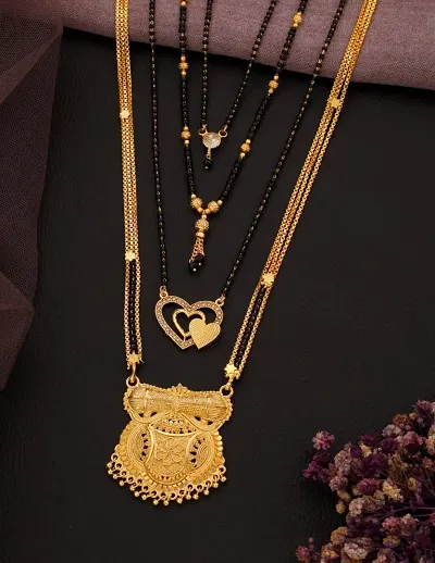 New Stylish Pack Of 4 Combo Women Mangalsutra Set