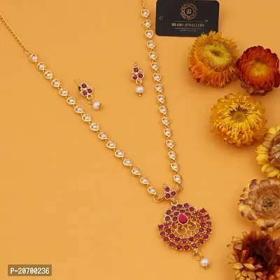 Stylish Brass Jewellery Set For Women-thumb4