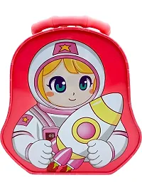 Space Girl Piggy Bank Astronaut Metal Theme Coin Bank Box,Piggy Bank,Money Saving Box for Kids with Lock and 2 Keys Coin Bank - Pink-thumb1