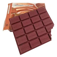 HARBAN MART Chocolate Shaped Notebook Personal Desk Notepad Memo Book Small Diary- Pack of 1 (Brown)-thumb1