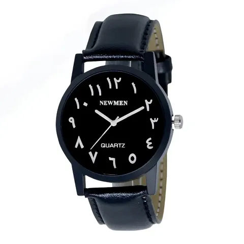 Trendy PU Strap Watches for Men