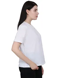 Cotton Jersey Casual Regular Tshirt for Women-thumb3