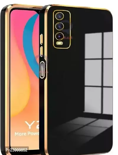 Premium Quality Vivo Y20, Y20I, Y20S, Y12S Black Back Cover-thumb0