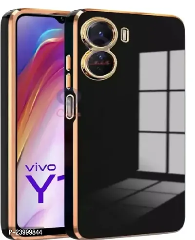 Premium Quality Vivo Y16 Black Mobile Back Cover
