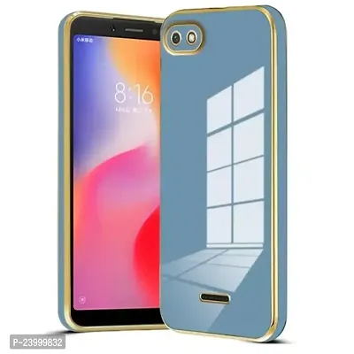 Premium Quality Redmi 6A Hd 6D Blue Line Back Cover