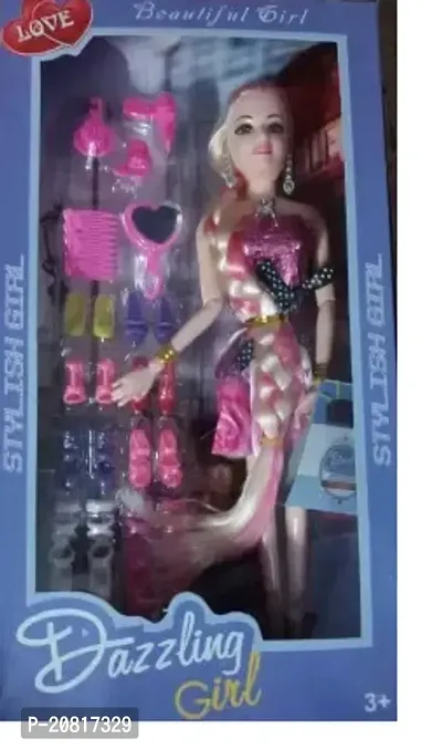 Pink Coloured Doll Set-thumb0