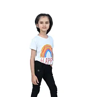 Mini Lily Cotton Blend Casual T-Shirt For Girls | White | 7-8 Years | KIDS0035-thumb2
