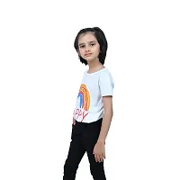 Mini Lily Cotton Blend Casual T-Shirt For Girls | White | 7-8 Years | KIDS0035-thumb3