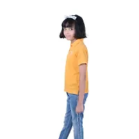 Mini Lily Cotton Blend Casual T-Shirt For Girls | Orange | 12-13 Years | KIDS0042-thumb2