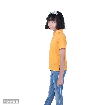 Mini Lily Cotton Blend Casual T-Shirt For Girls | Orange | 12-13 Years | KIDS0042-thumb3