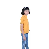 Mini Lily Cotton Blend Casual T-Shirt For Girls | Orange | 12-13 Years | KIDS0042-thumb1