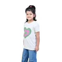 Mini Lily Cotton Blend Casual T-Shirt For Girls | Off White | 7-8 Years | KIDS0049-thumb3