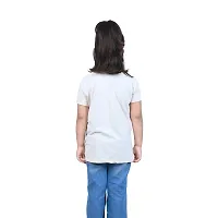 Mini Lily Cotton Blend Casual T-Shirt For Girls | Off White | 7-8 Years | KIDS0049-thumb1